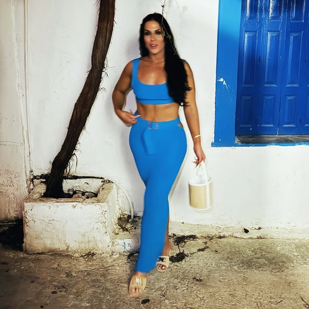 JLUXLABEL Blue Skirt Set